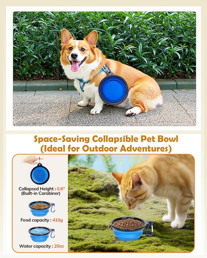 Cat Carrier - Soft Sided Cat Carrier Large for Big Medium Cats and Puppy up to 18Lbs, Pet Carrier with Safety Zippers, Foldable Bowl, Airline Approved Large Dog Carrier - Dark Gray