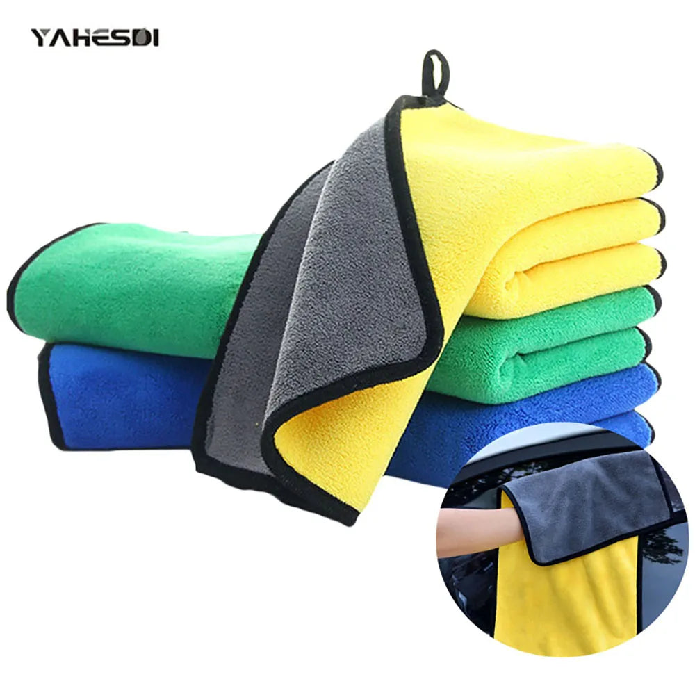 Car Drying Towel Microfiber Super Absorbent Car Towel Cleaning Wash Cloth Professional Detailing Car Care Home Cleaning Products